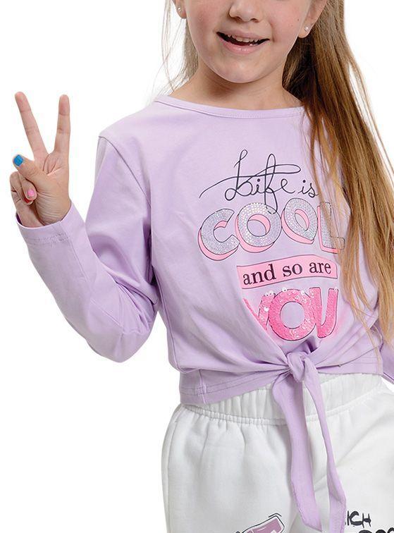 Polera Niña con Lentejuelas Life Is Cool-0