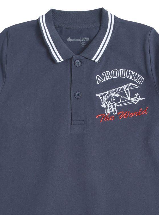 Polera Manga Larga Niño con Cuello-2