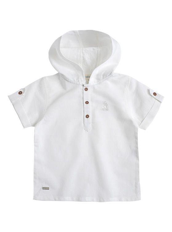 Camisa Lino Bebé Niño con Bordado-1