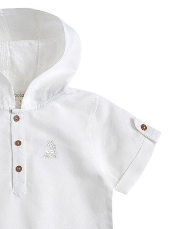 Camisa Lino Bebé Niño con Bordado-2