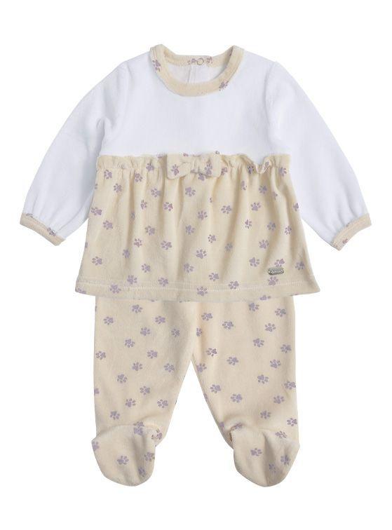 Conjunto Plush Bebé Niña Huellitas-1