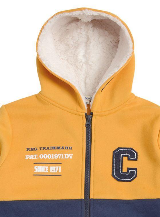 Conjunto Polerón y Pantalón Buzo Franela Niño con Parche-3