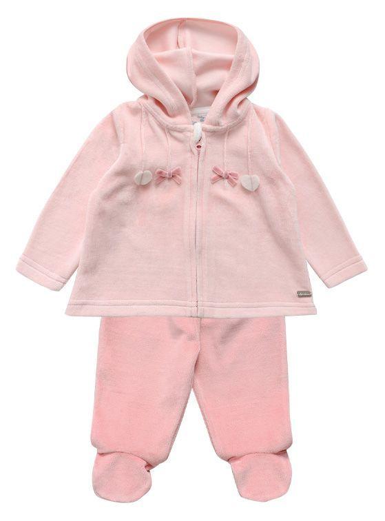 Conjunto Plush Bebé Niña Con Gorro-0