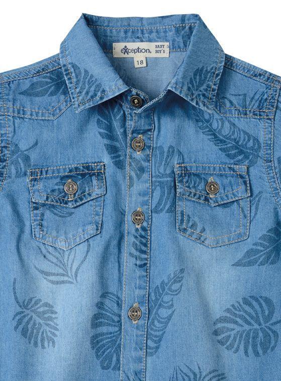 Camisa Body Mezclilla Liviana Bebé Niño-1