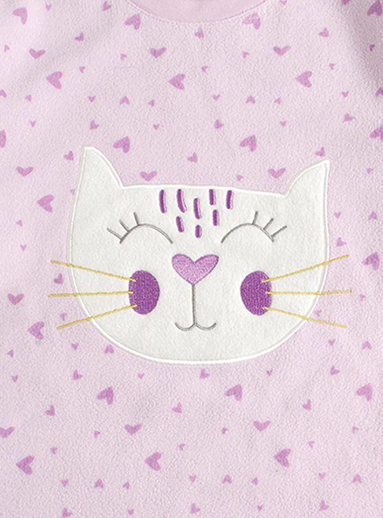 Pijama Polar Niña Gatito-4