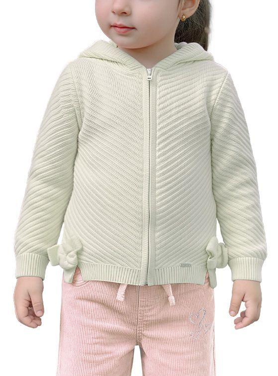 Chaleco Bebé Niña Tejido con Aplicación-1