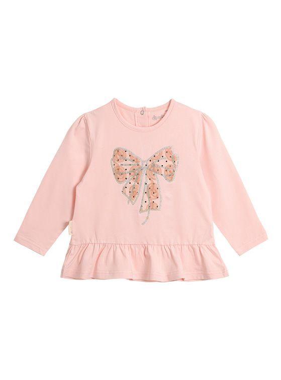 Polera Manga Larga Bebé Niña Cinta-0