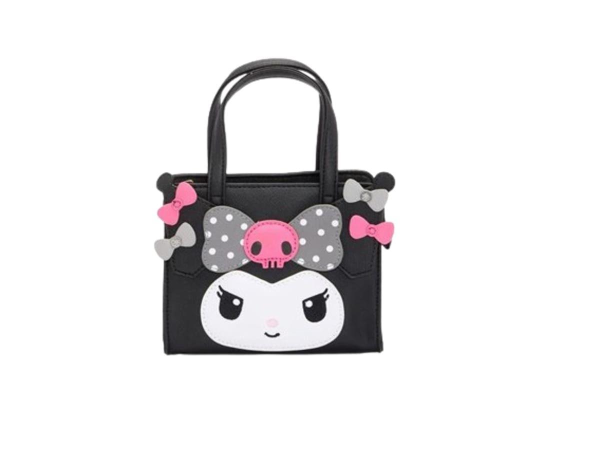 SANRIO ORIGINAL Kuromi bolso negro de 2 vías Colección Dainty Doll-3