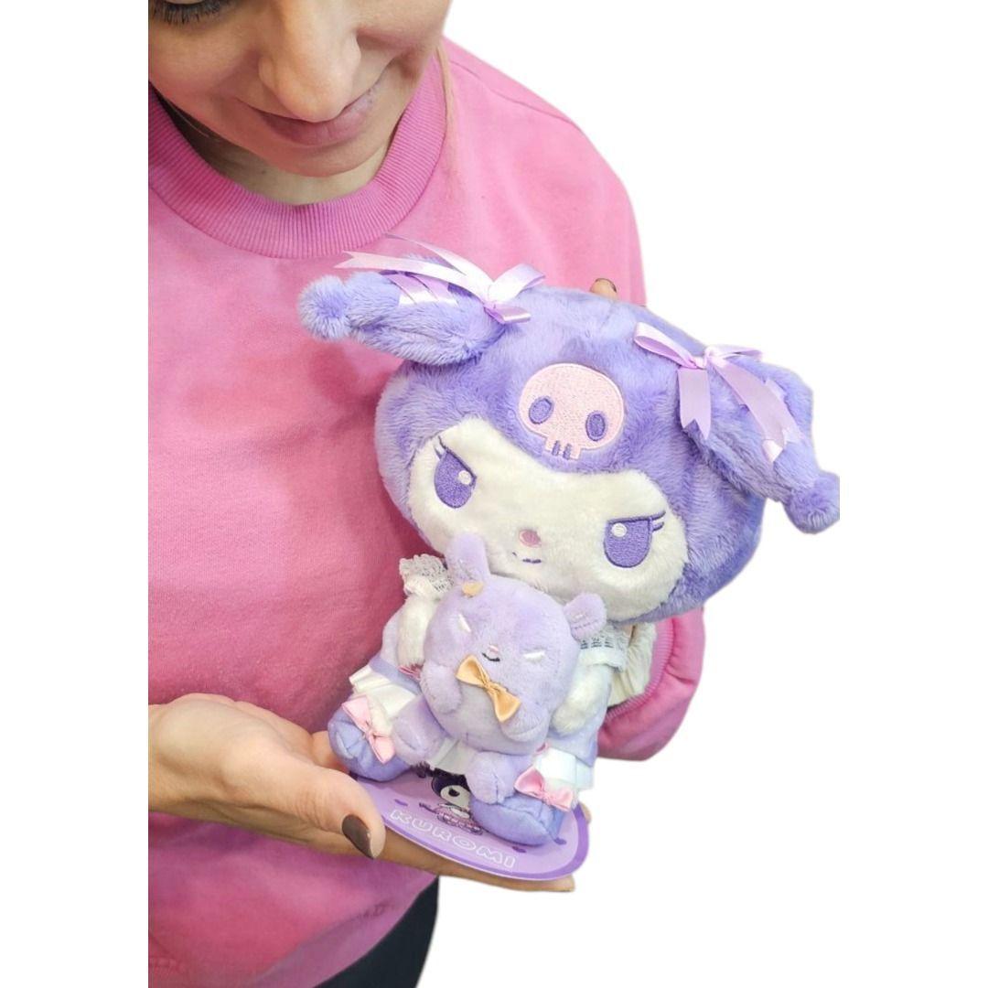 Peluche kuromi 22cm serie dainty doll sanrio original LILA-2