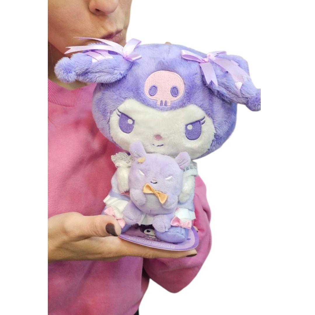 Peluche kuromi 22cm serie dainty doll sanrio original LILA-3