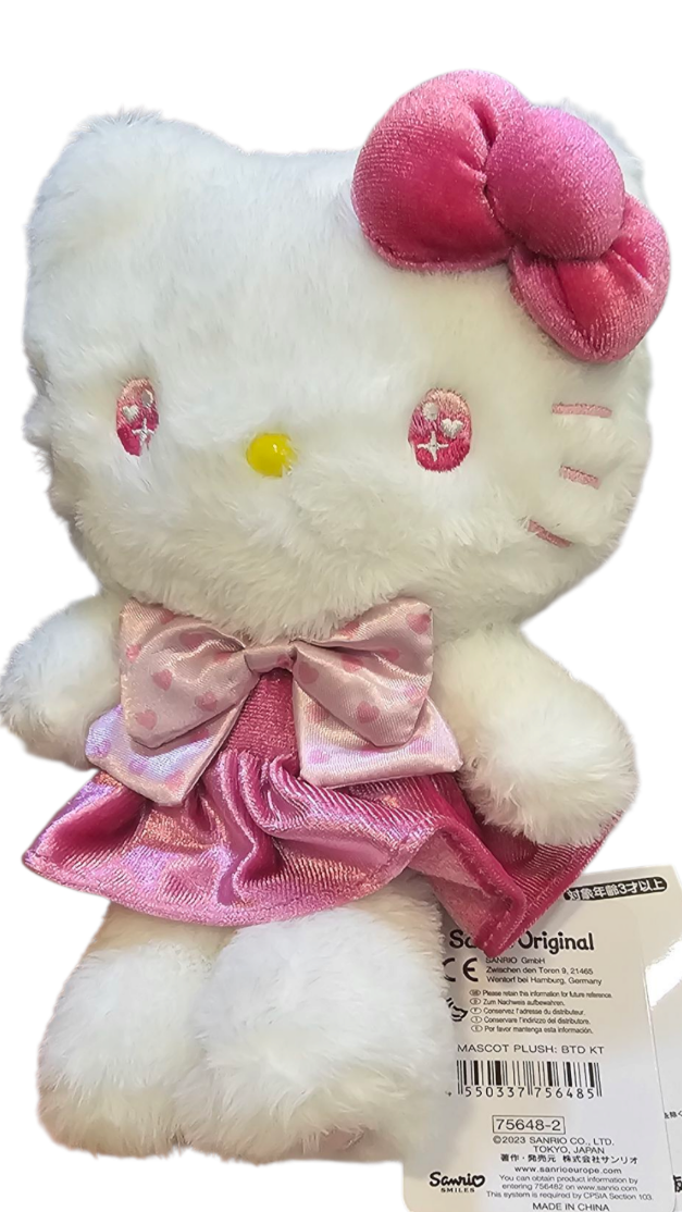 Peluche hello kitty 22cm sanrio original birthday edicion limitada-7