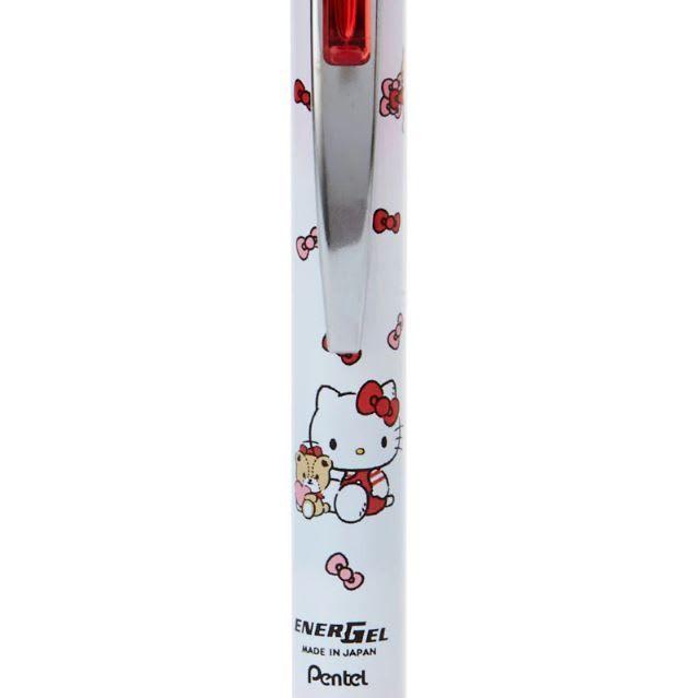 Bolígrafo de Tinta gel retráctil pentel energel Hello Kitty Sanrio Original Made in Japan-3