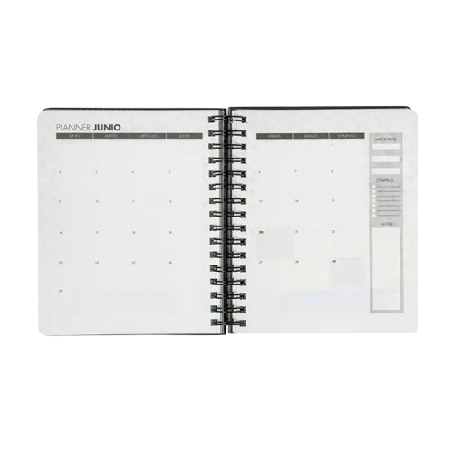 Agenda 2025 Black Con Elástico 17x21cm-1