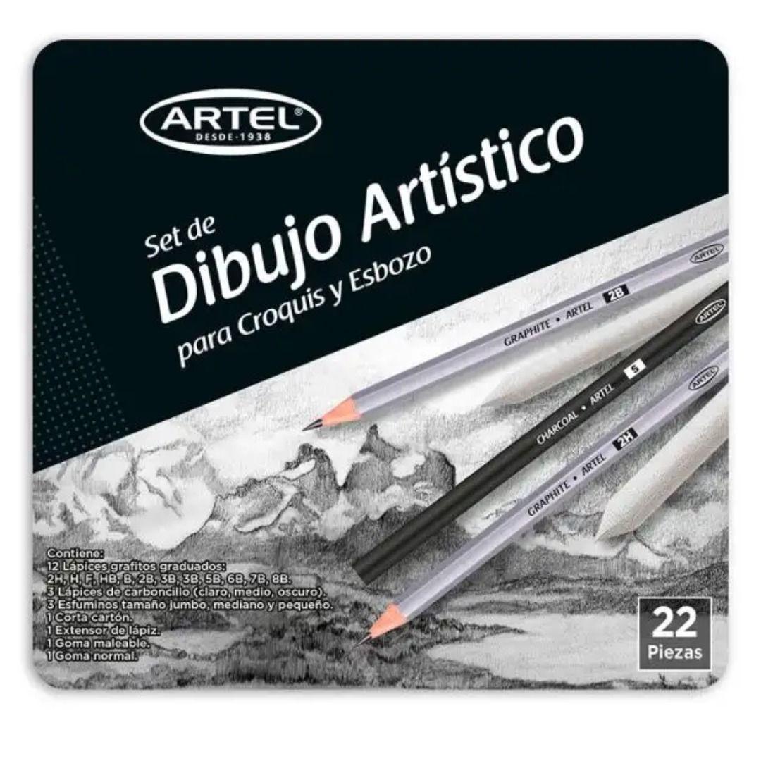 Set de Dibujo Artístico Para Croquis y Esbozo 24 Piezas-0