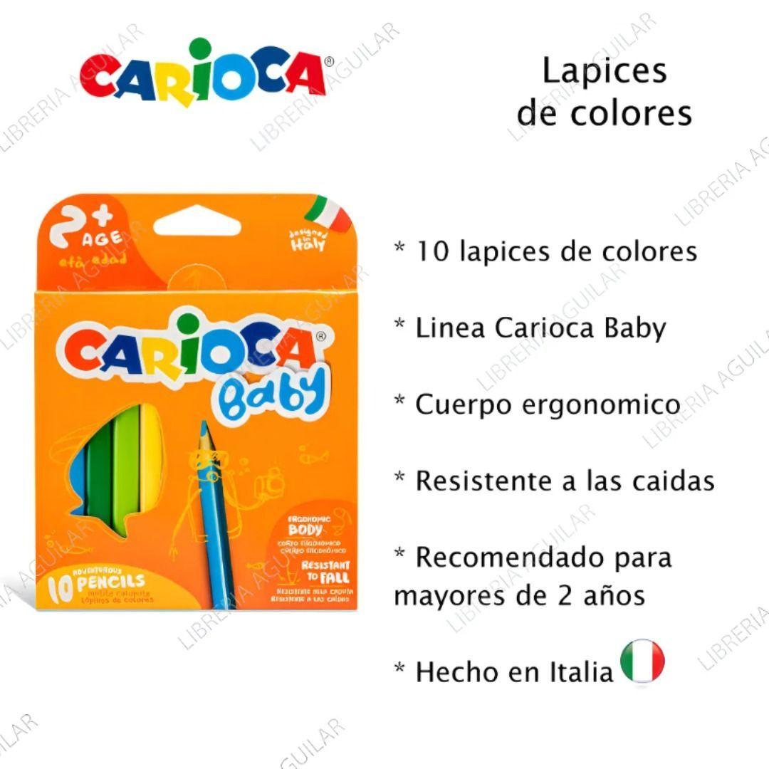 Lápices Triangulares Baby 10 Uds +2 Años Carioca-3