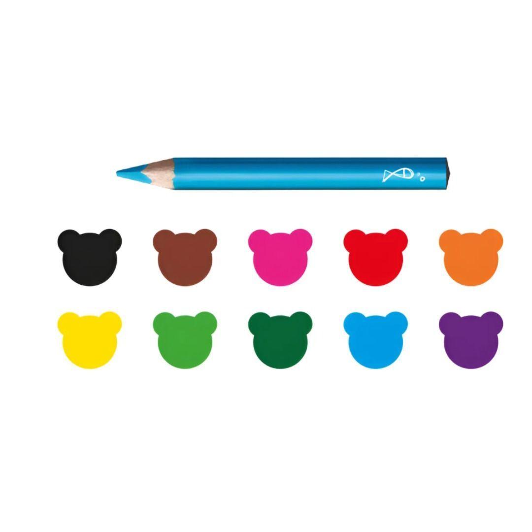 Lápices Triangulares Baby 10 Uds +2 Años Carioca-5