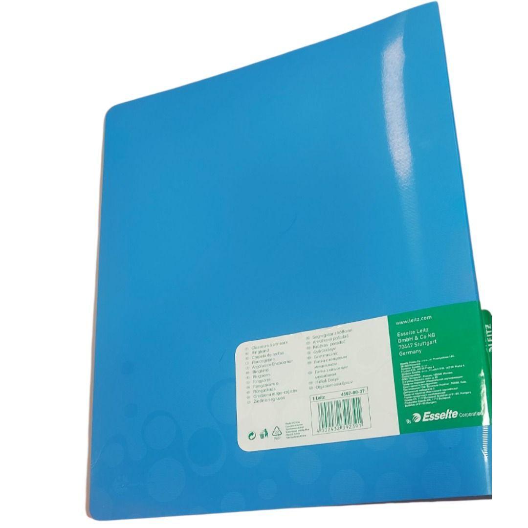 Archivador Plastico 4 Anillos A4 Azul Bebop Leitz-4