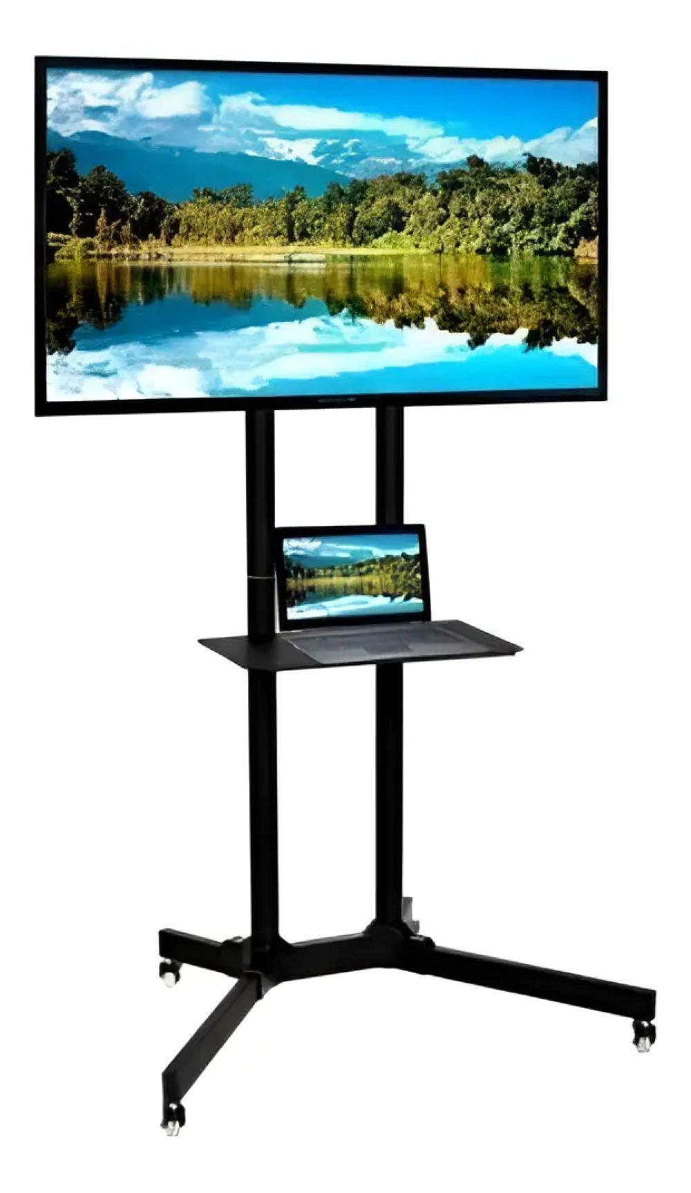 Soporte Rack Para Televisor M vil Con Ruedas Negro 32 a 70-2