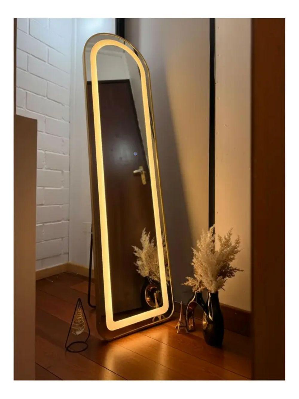 Espejo Pedestal Con Luz Led 160cm 50cm-2