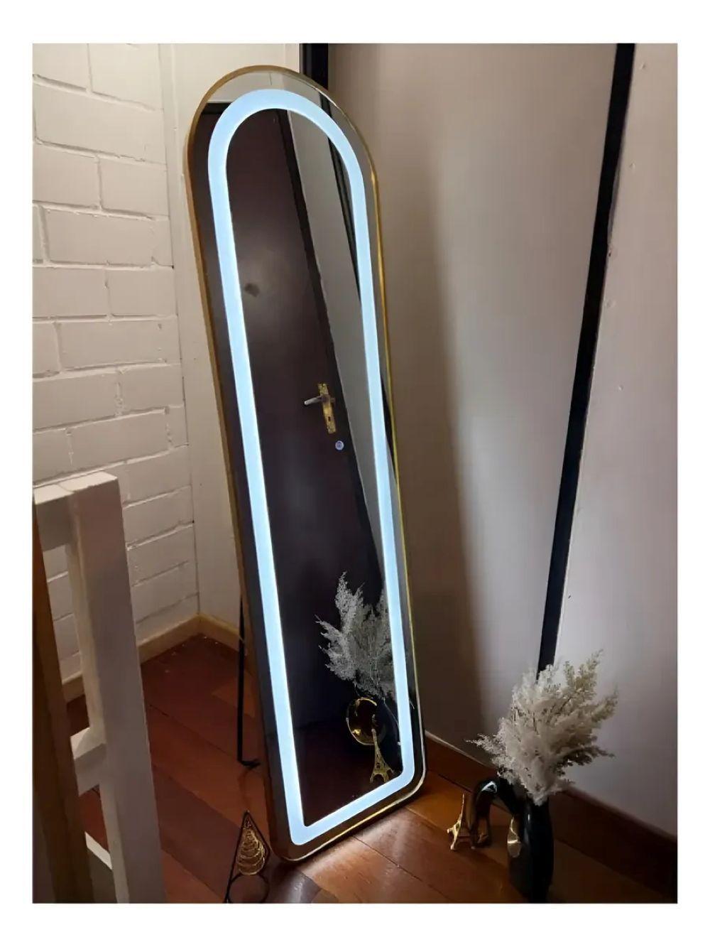 Espejo Pedestal Con Luz Led 160cm 50cm-3