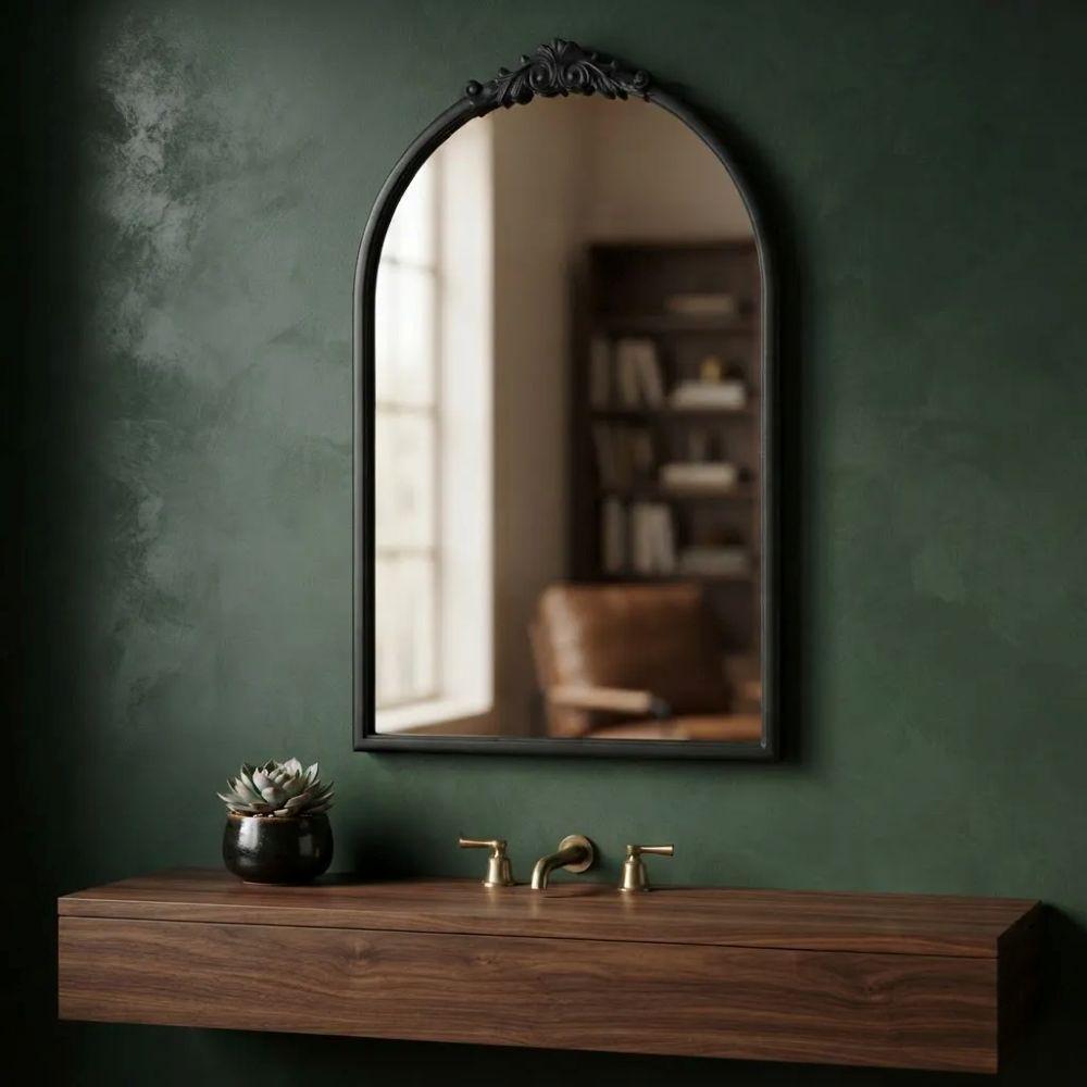 Espejo Decorativo 45x57 Cm Estilo Ventana Negro-2