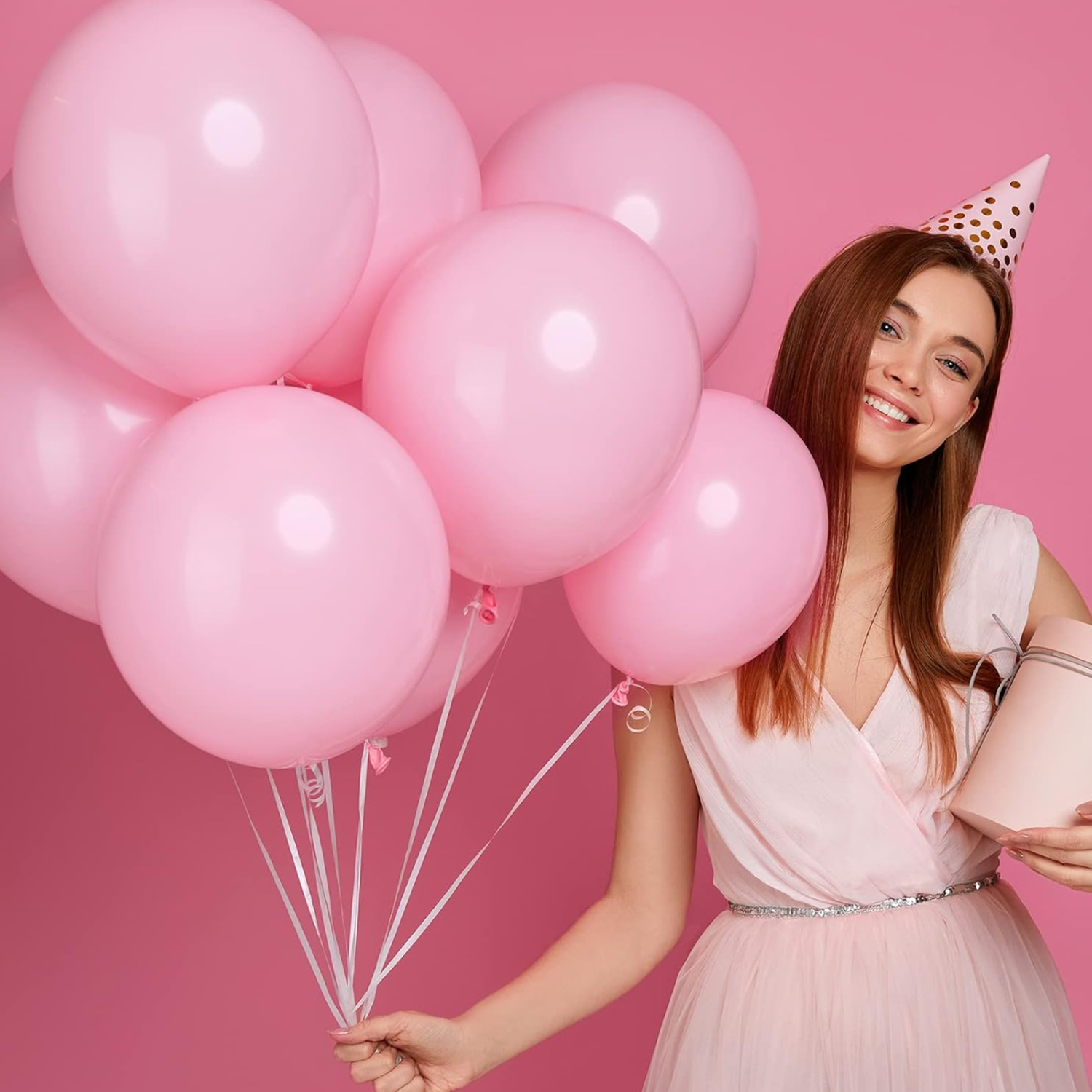 Globos Color Rosa Chillon 50 Unidades Tamaño R12-2