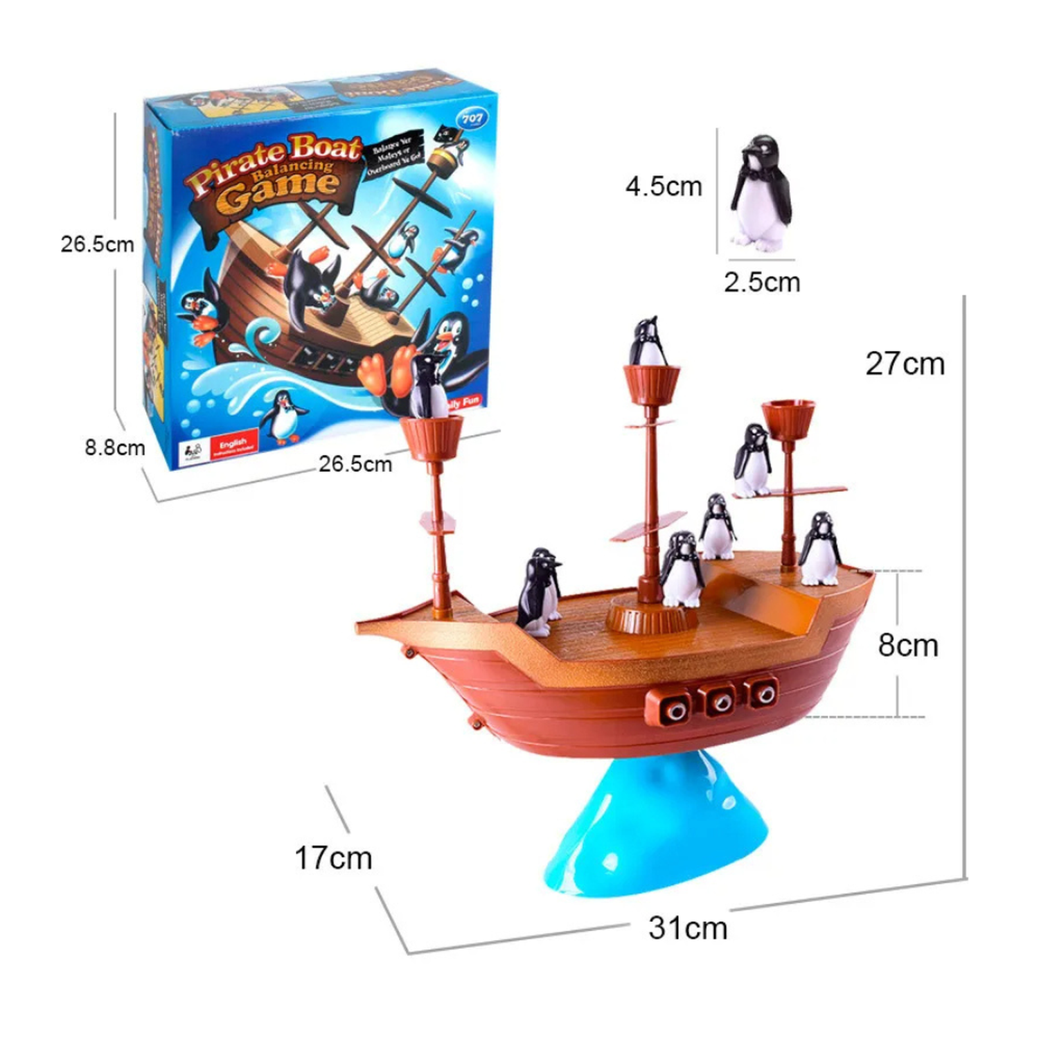Juego De Mesa Equilibrio Barco Pirata No Lo Dejes Caer-7