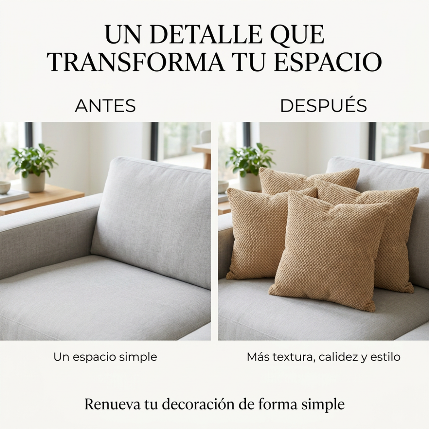 Set 4 Fundas De Cojin 45x45 Decorativas Para Living Sofa-8