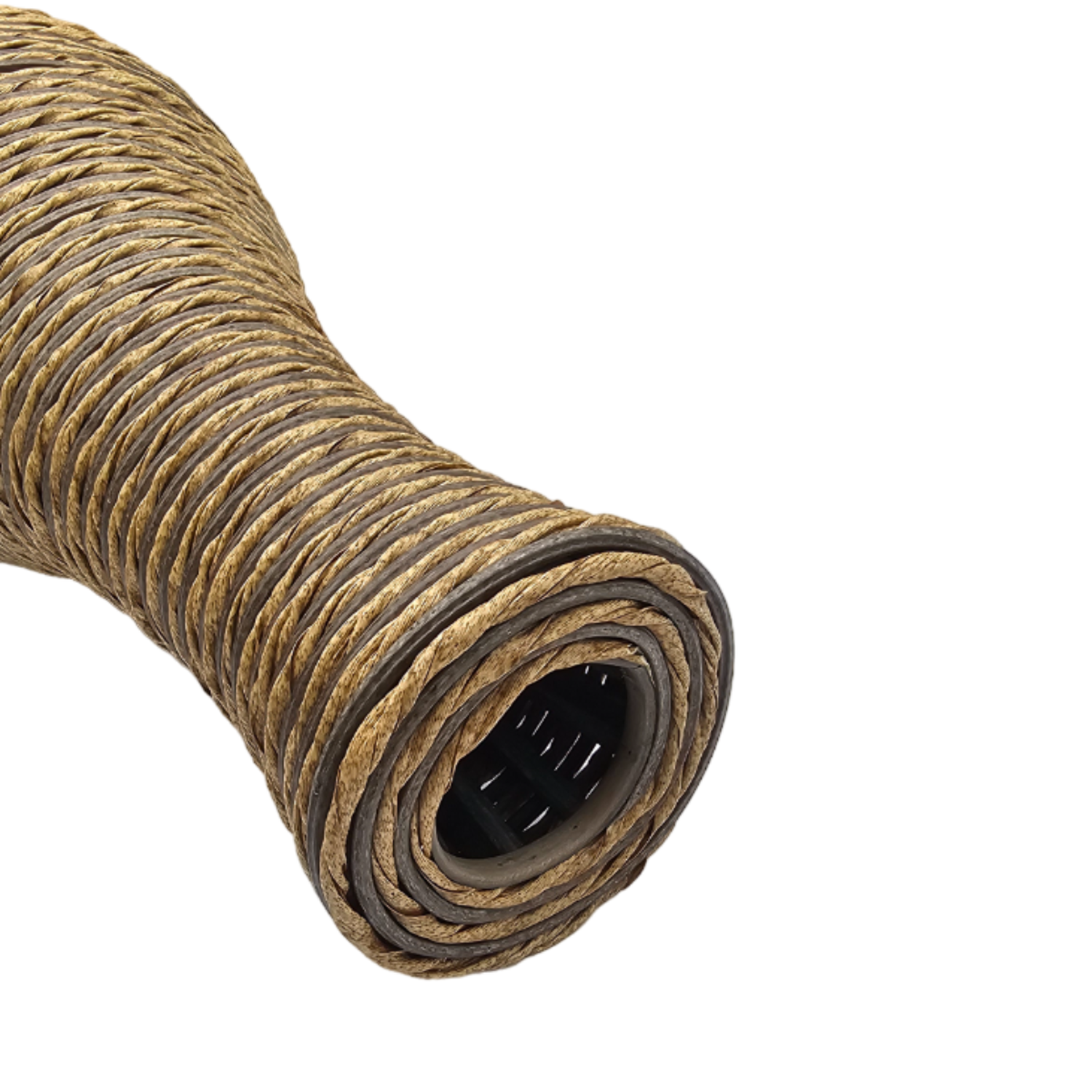 Jarron Florero Decorativo Tejido Rattan Moderno Café 50 CM-2