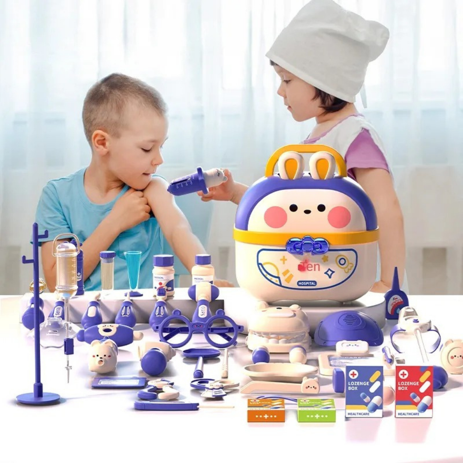 Maletin Medico Infantil Set Doctor Con 75 Piezas Juguete-7