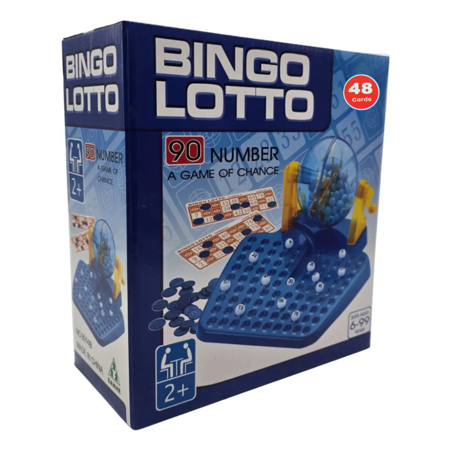 Juego Bingo Lotto Tombola Set Completo Juego De Mesa-3