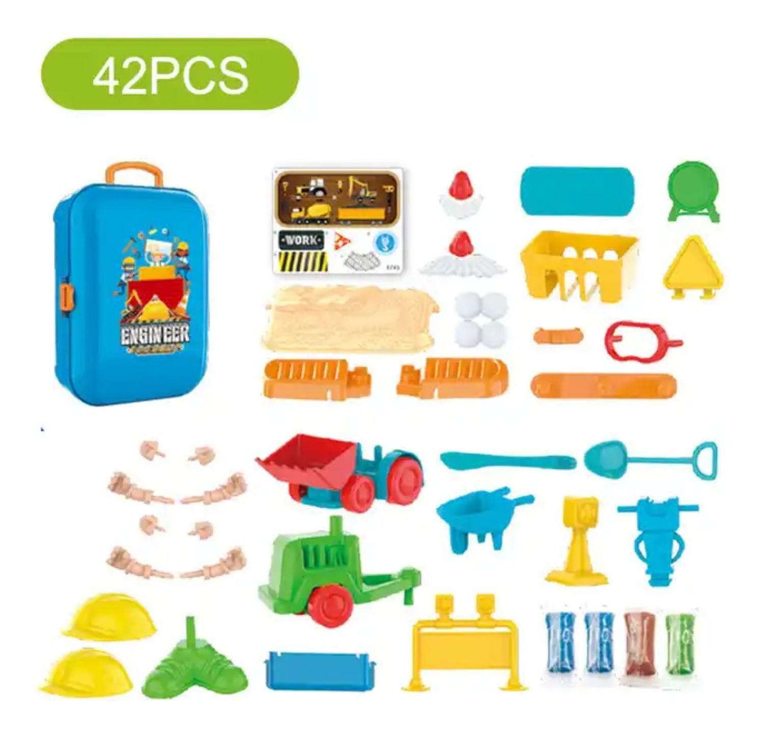 Set Maleta Maletin Infantil Constructor Muñecos Niños Juegos-2