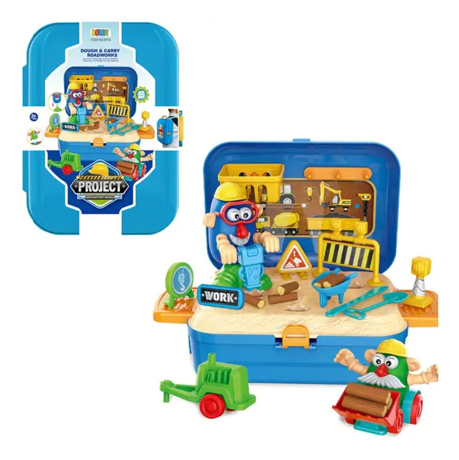 Set Maleta Maletin Infantil Constructor Muñecos Niños Juegos-3