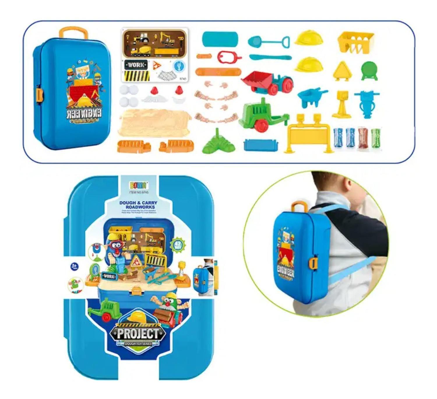 Set Maleta Maletin Infantil Constructor Muñecos Niños Juegos-4