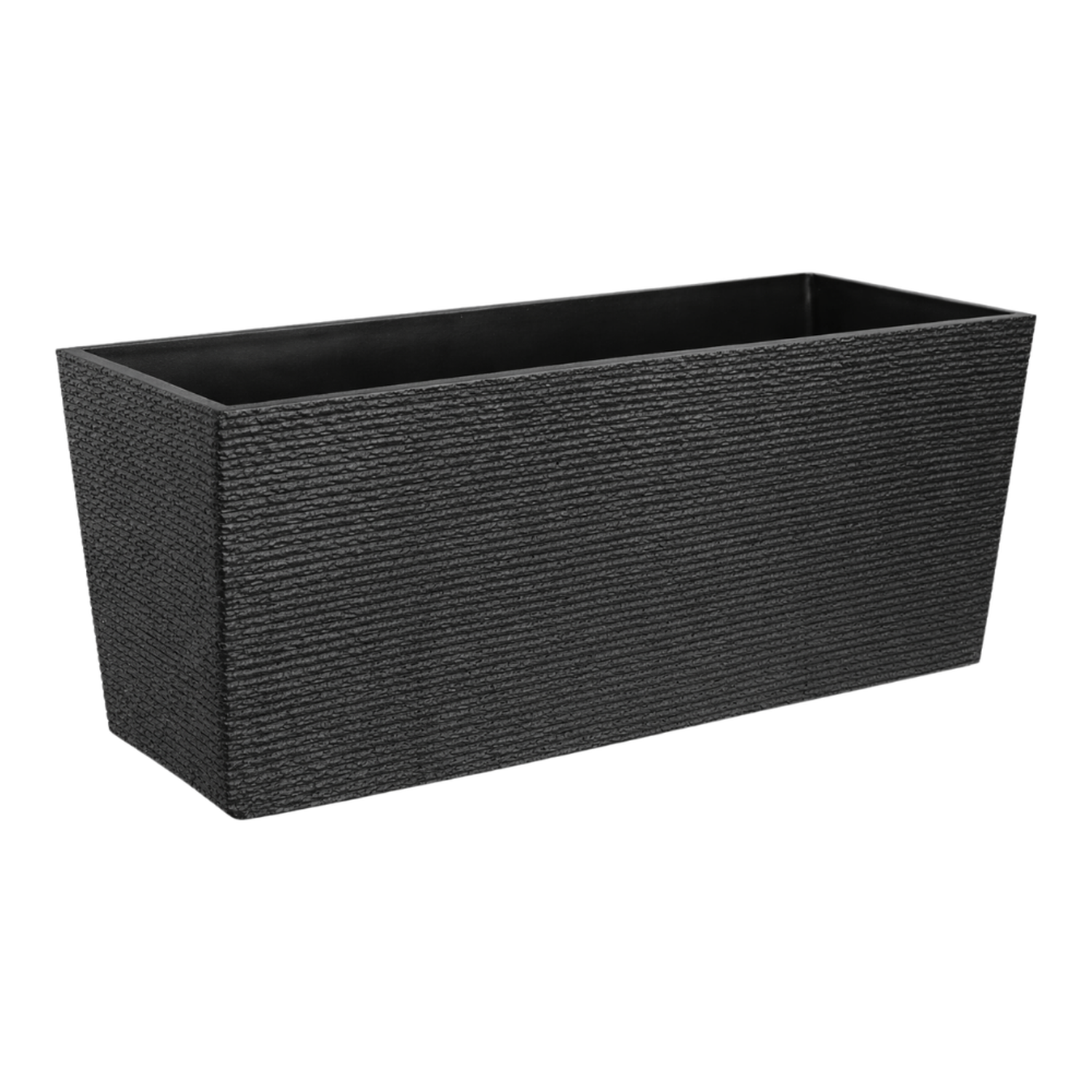 Macetero Plastico Rectangular Premium Diseño a Rayas L-0