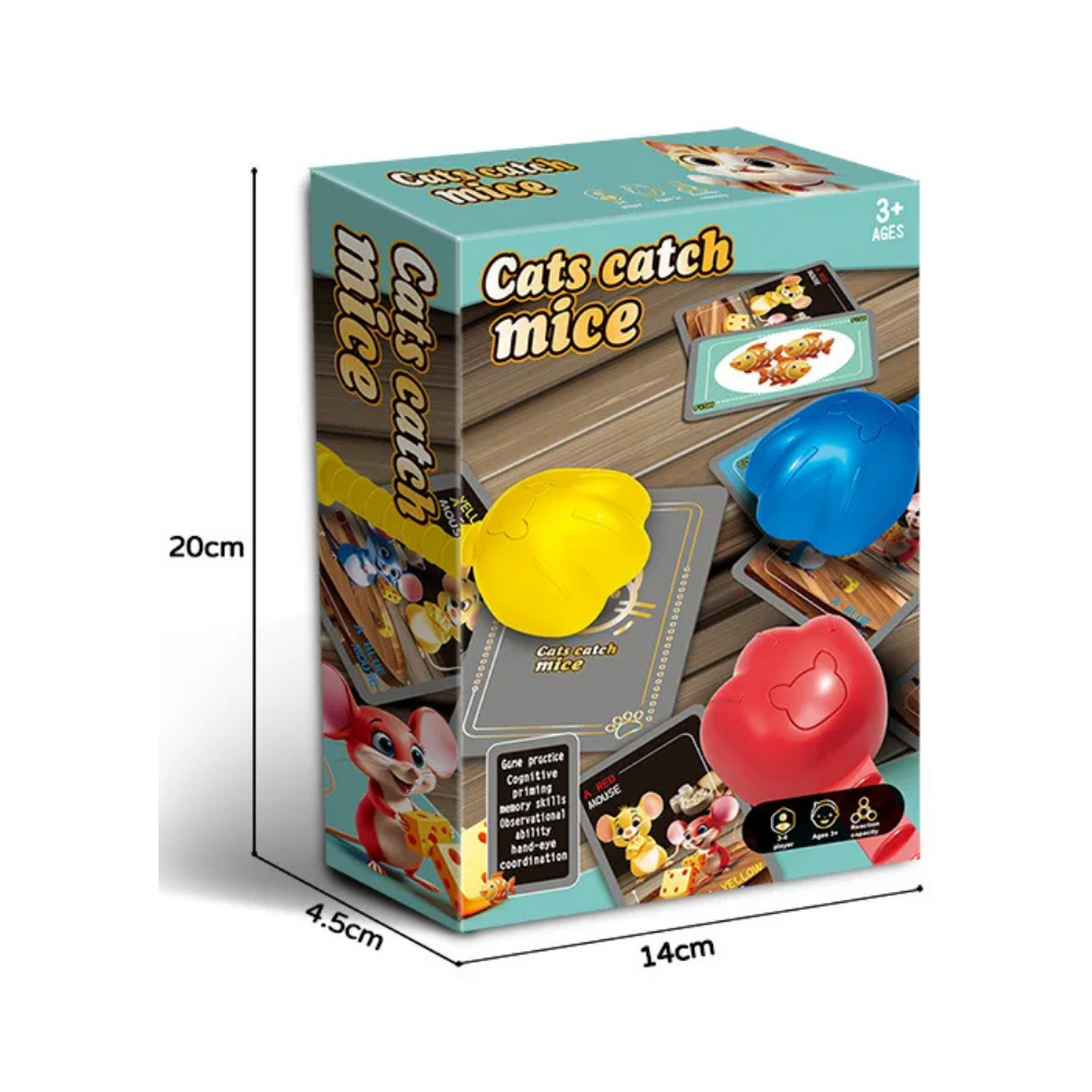 Juego de Mesa Cats Catch Mice Habilidad y Reaccion Rapida-6