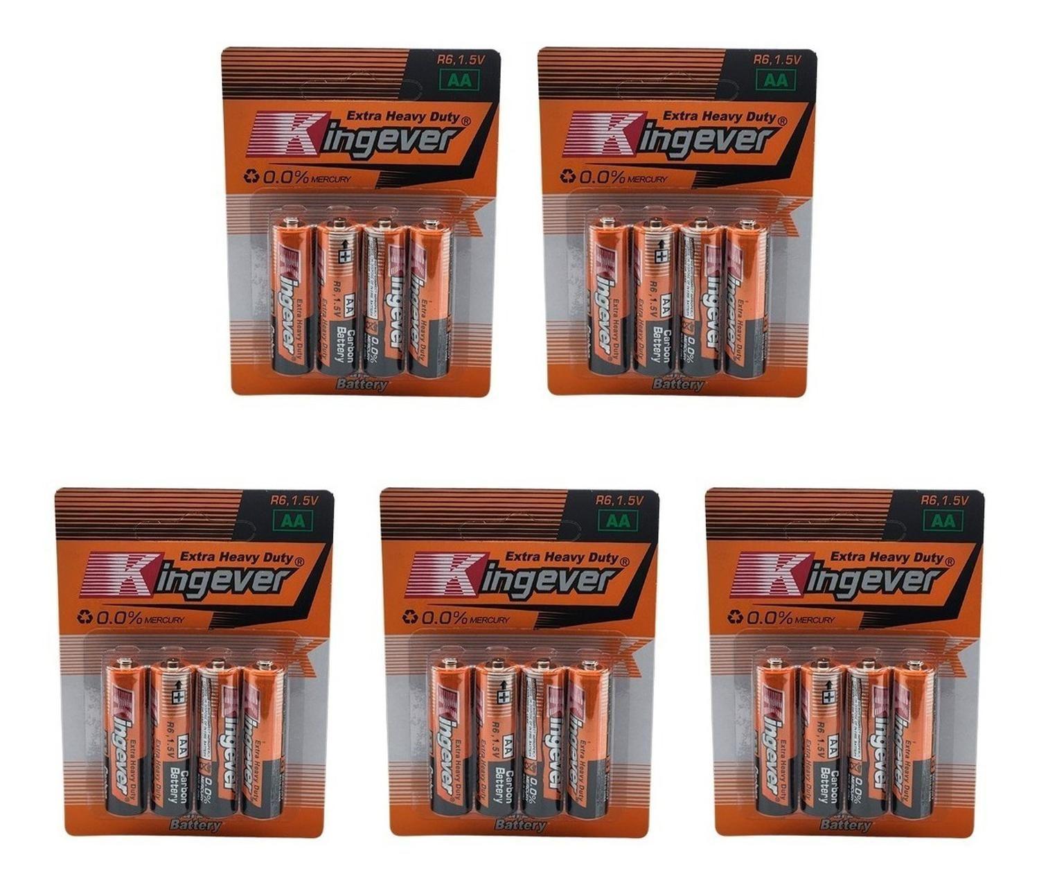 Pack Pilas Doble Aa Kingever 20 Unidades-0