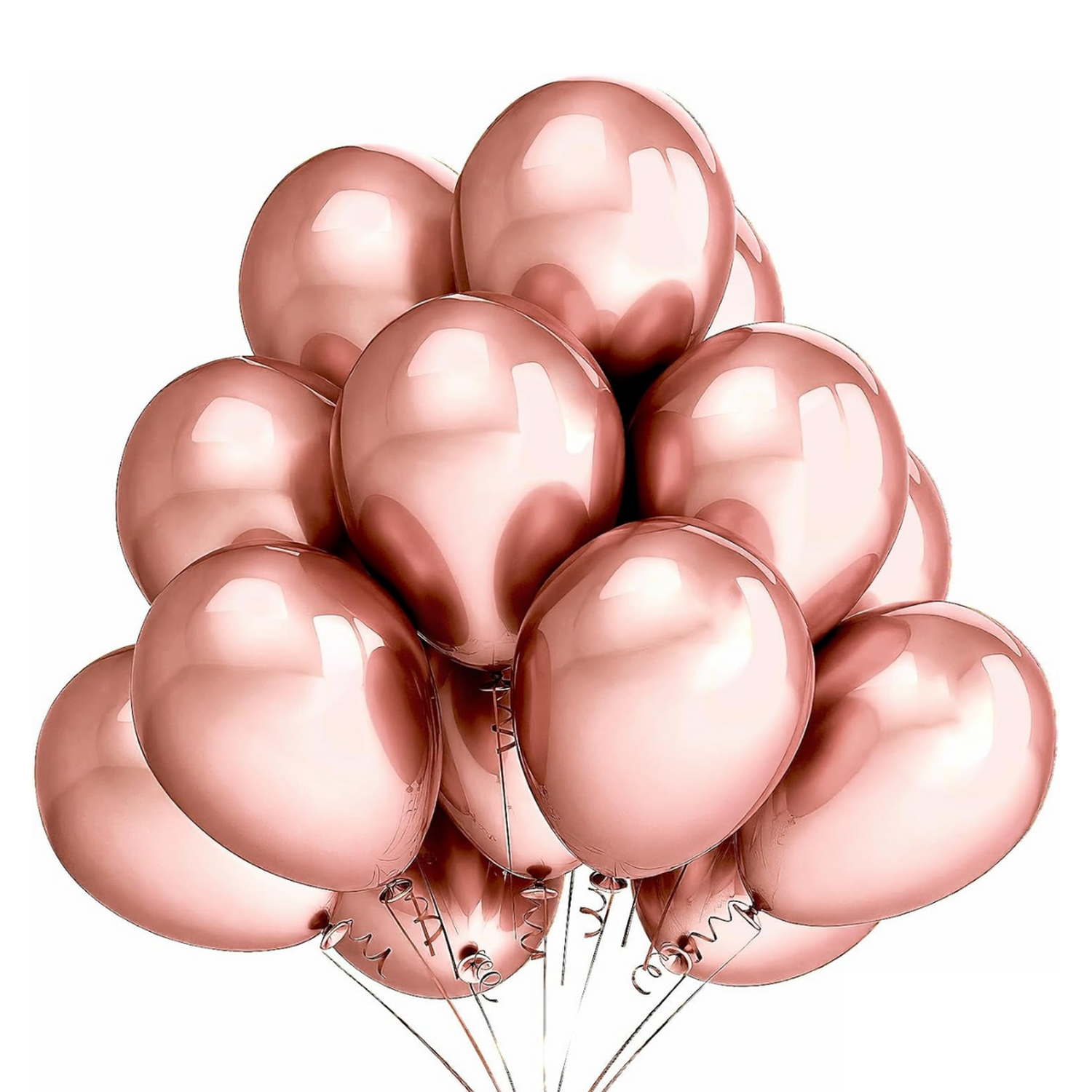 Globos Dorado Metalizado 50 Unidades Tamaño 25 Cm-0
