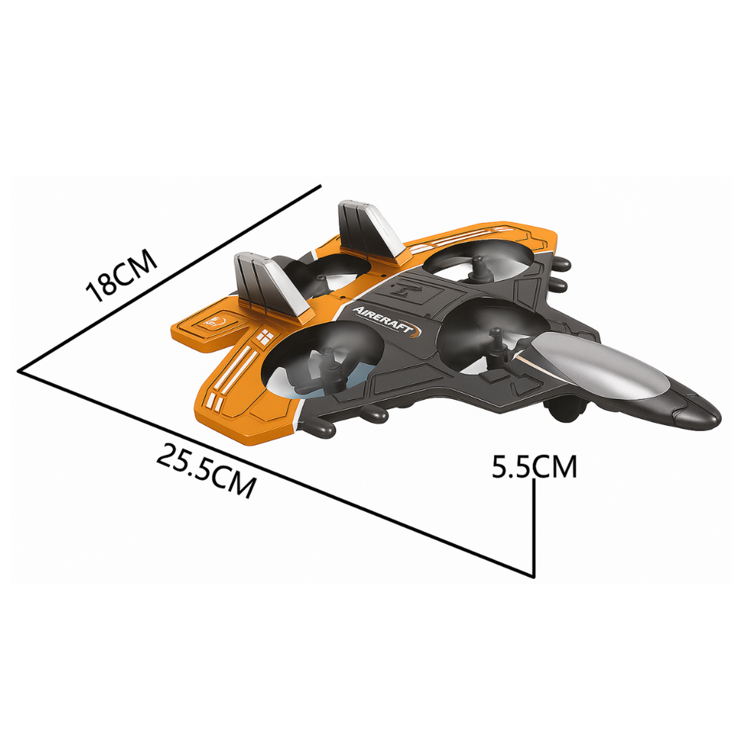 Avion a Control Remoto Acrobatico 360 Grados Jet de Rotacion-2