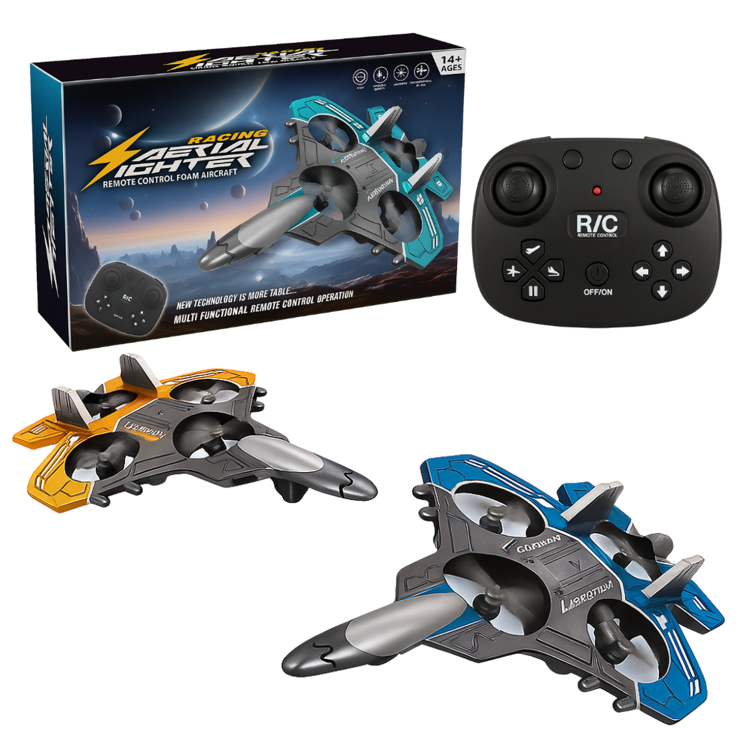 Avion a Control Remoto Acrobatico 360 Grados Jet de Rotacion-4