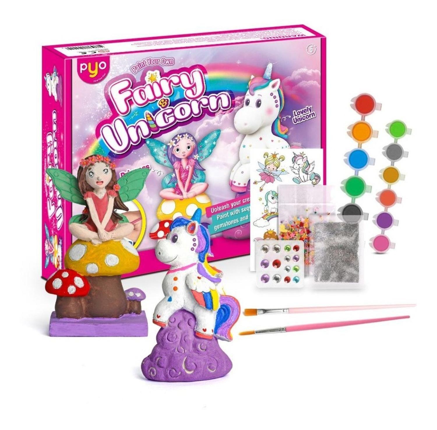 Kit Pinta Unicornio Y Princesa Juego Didáctico Educativo-0