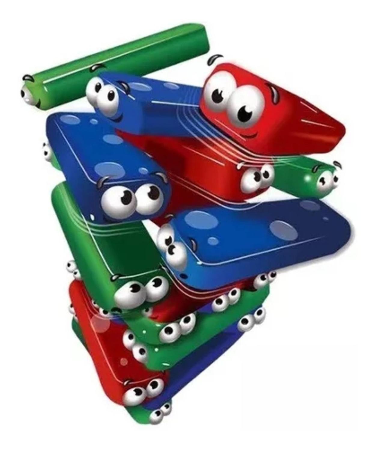 Juego De Mesa Torre De Equilibrio De Colores Caras Niños-3