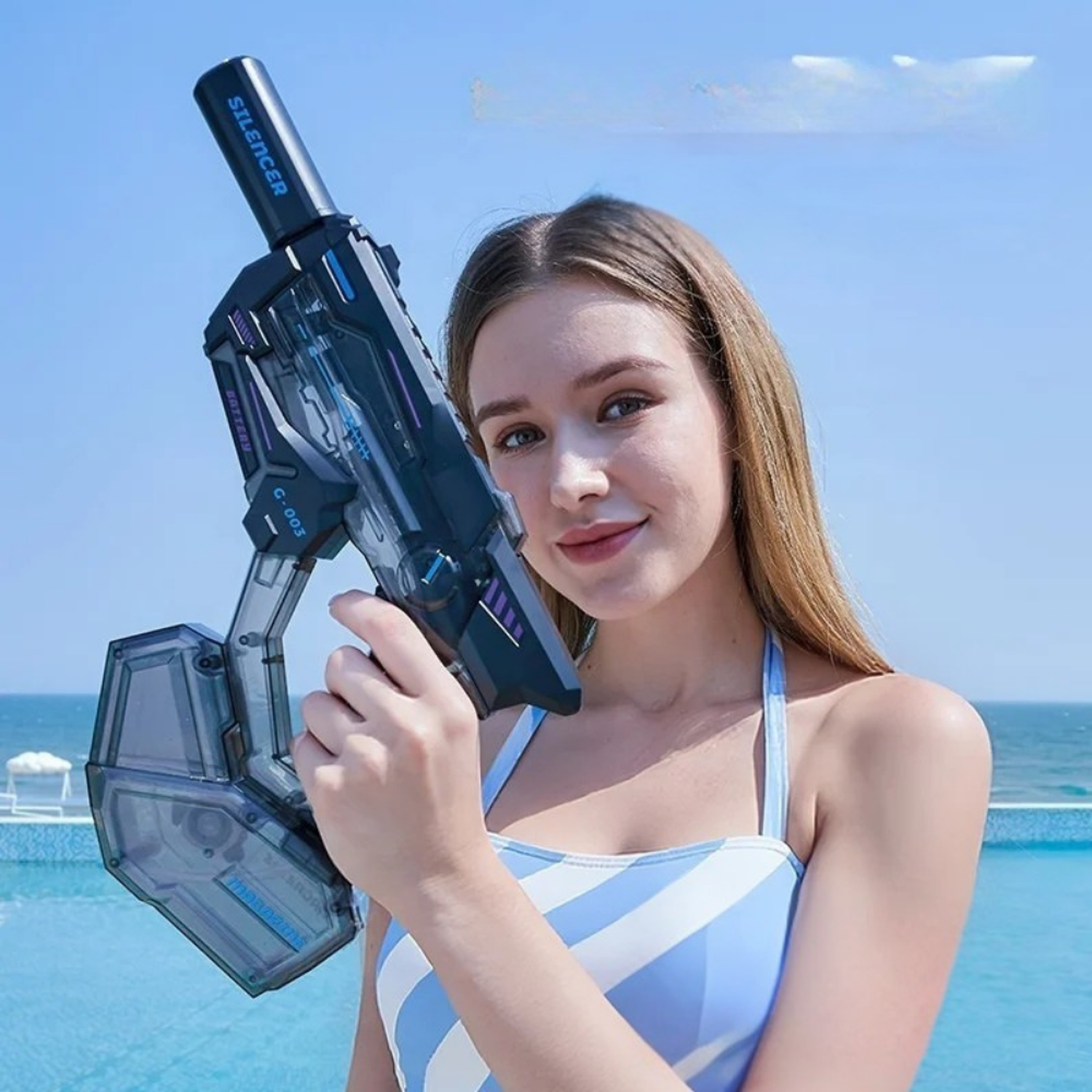 Pistola de Agua Electrica Automatica Alta Presion Verano-1