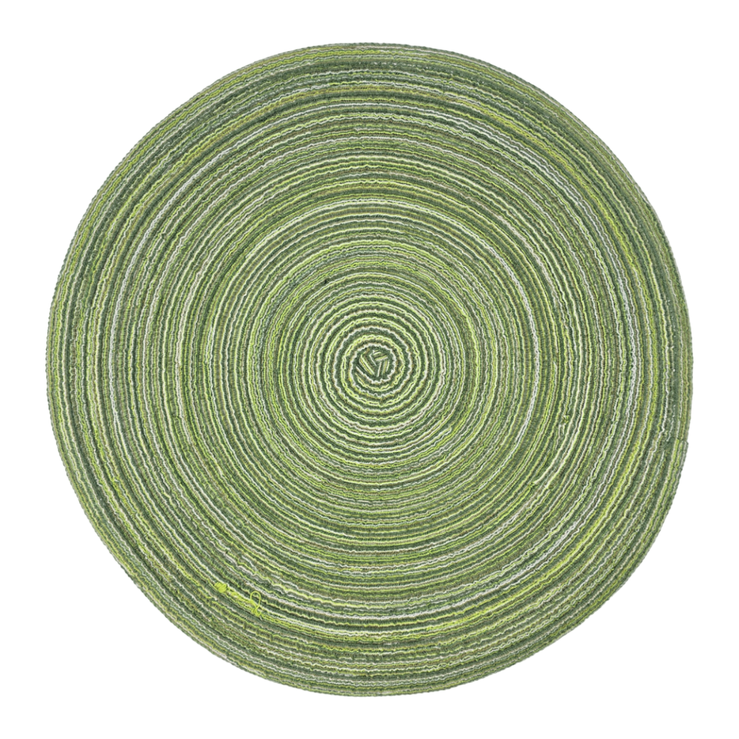 Set 6 Individuales Circulares Trenzados Color Verde-0