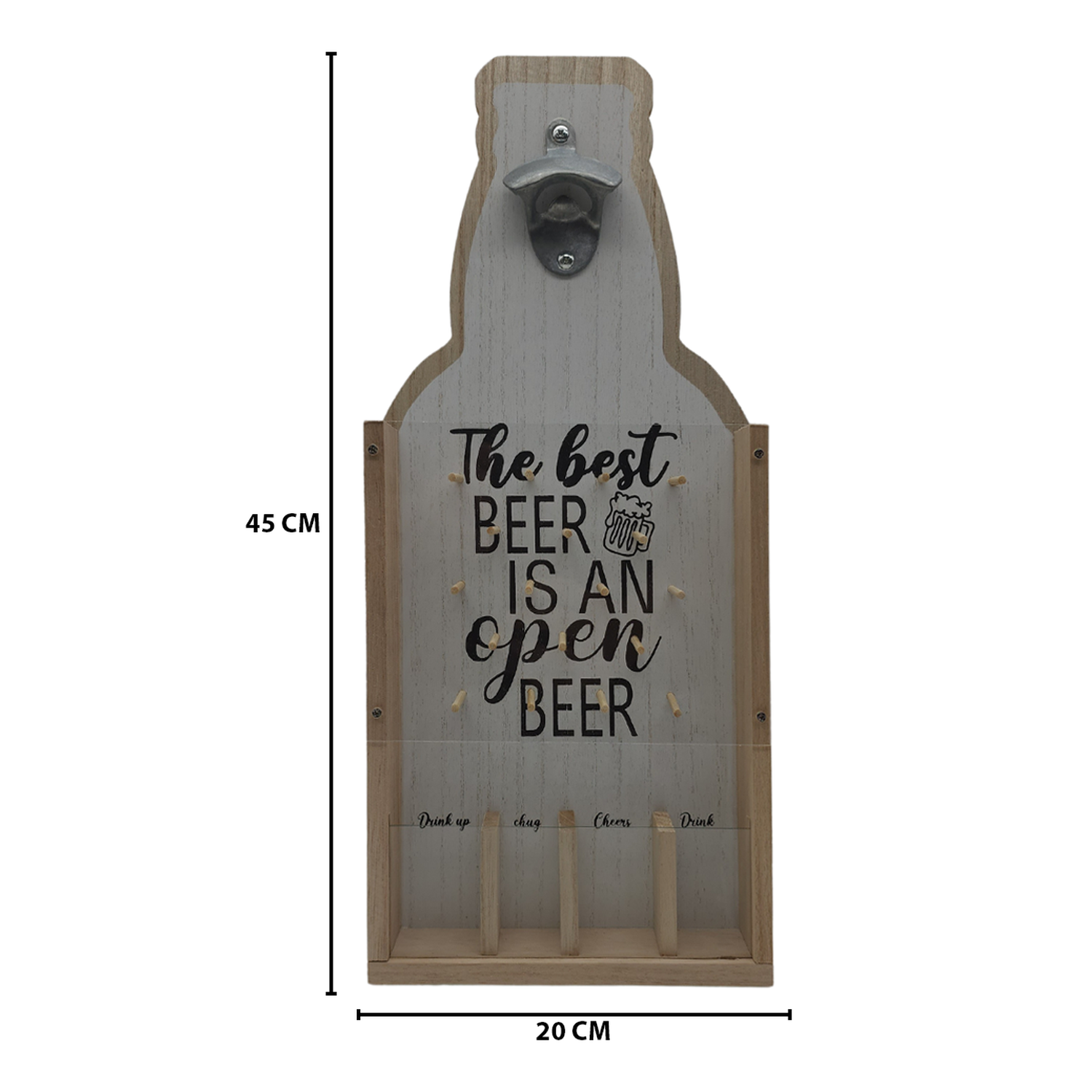 Destapador Abridor De Botellas Para Pared Con Juego-2