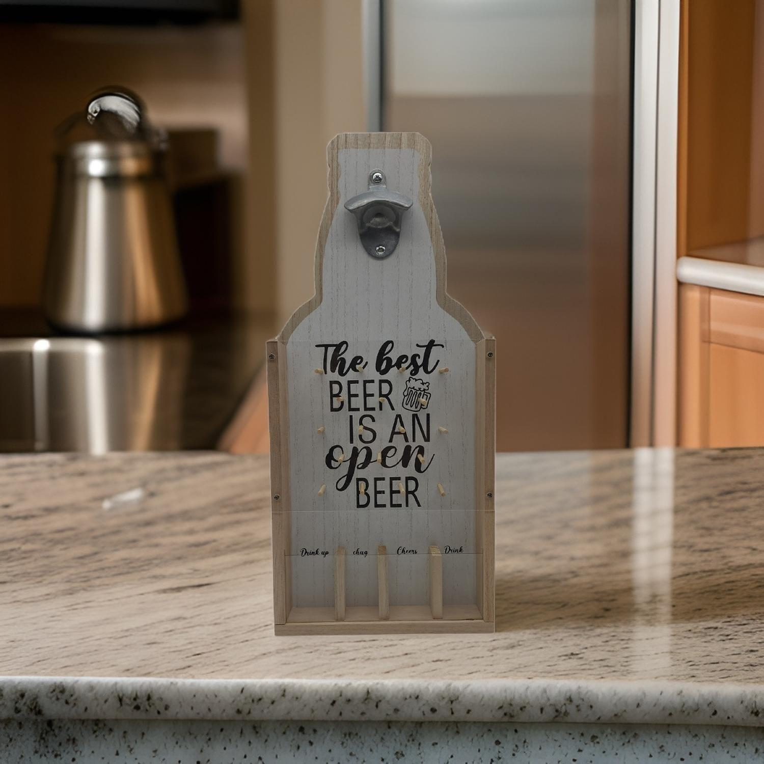 Destapador Abridor De Botellas Para Pared Con Juego-8