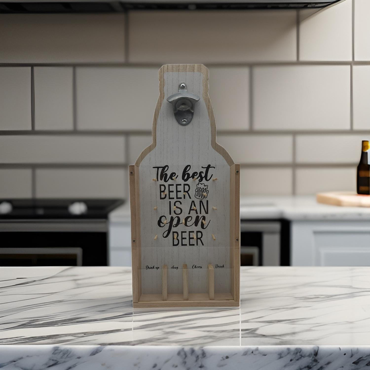 Destapador Abridor De Botellas Para Pared Con Juego-9