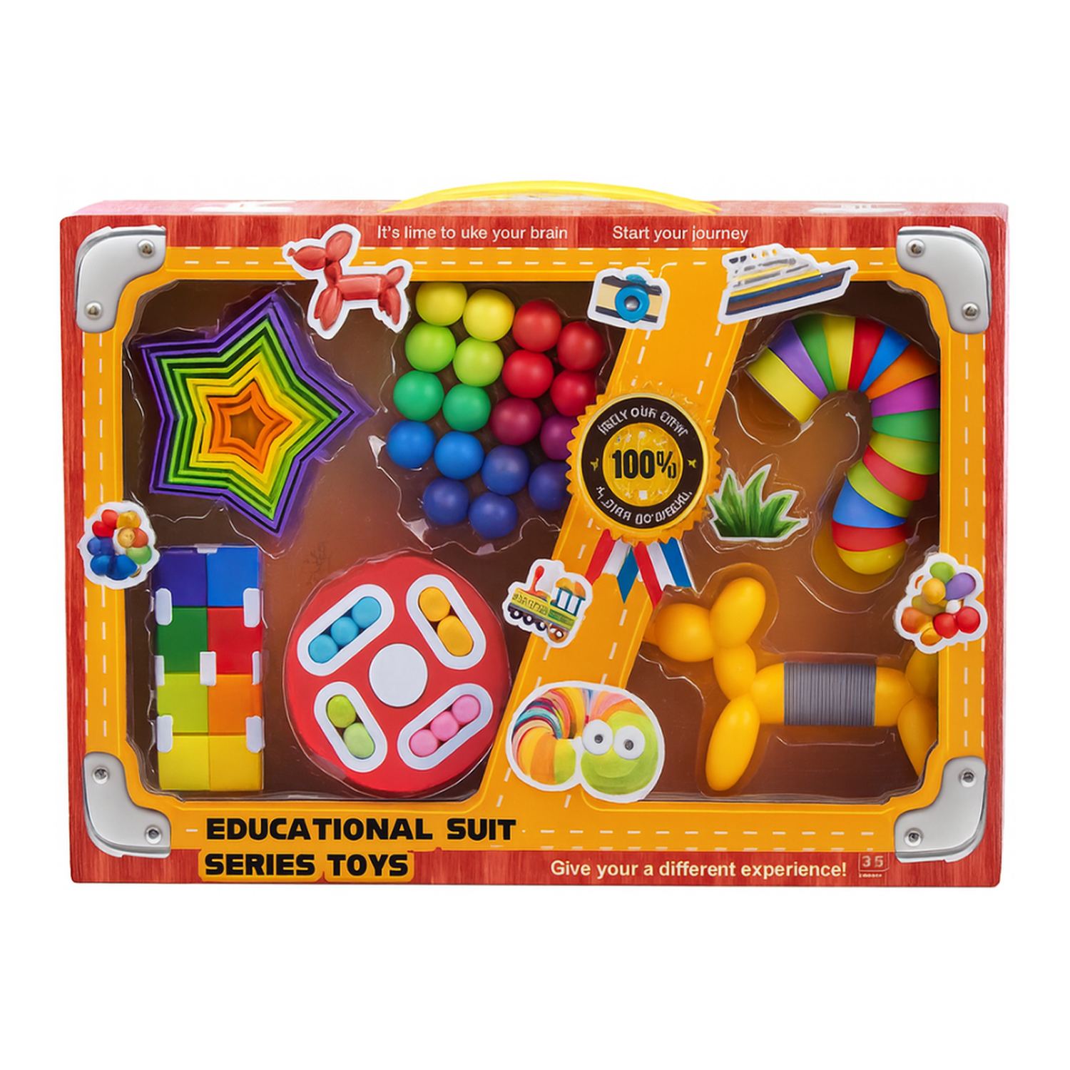 Set De 6 Juguetes Sensoriales Educativos Antiestrés Niños-4