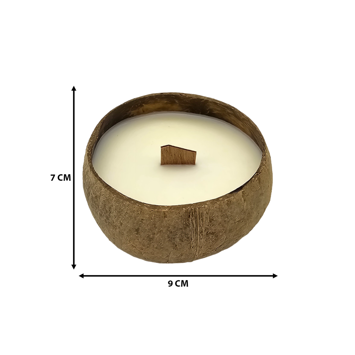 Vela Aromatica Ecologica En Cascara De Coco Cera De Soja-2