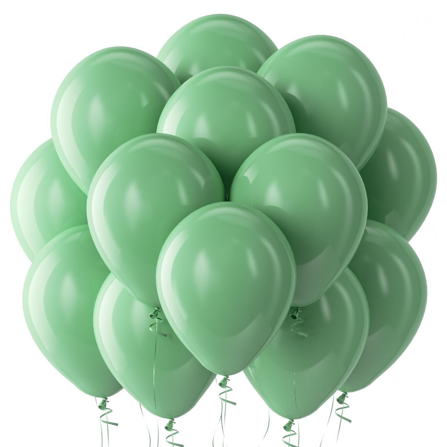 Globos Color Verde Militar Vintage 50 Unidades Tamaño R5-0